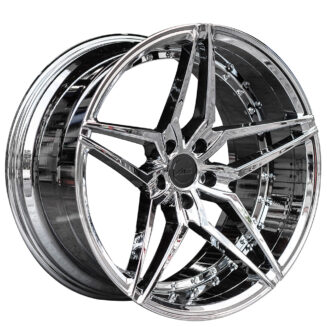 20″ STAGGERED AC WHEELS AC01 CHROME EXTREME CONCAVE RIMS