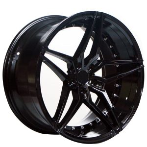 20″ AC WHEELS AC01 GLOSS BLACK EXTREME CONCAVE RIMS