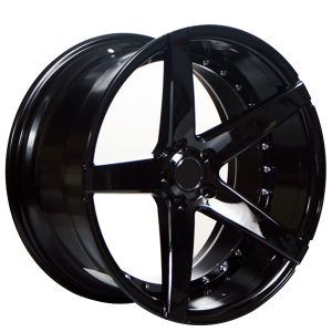 20″ AC WHEELS AC02 GLOSS BLACK EXTREME CONCAVE RIMS