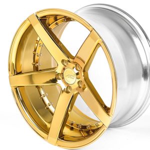 20″ AC WHEELS AC02 GOLD EXTREME CONCAVE RIMS
